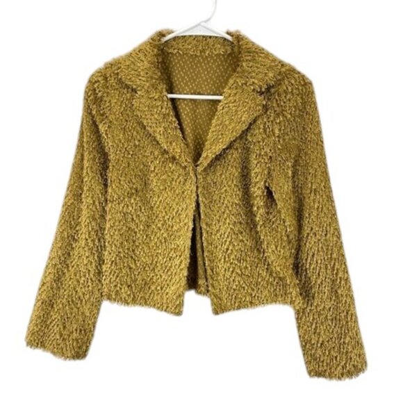 Katharine Hamnett London Gold Metallic Blazer Jacket Women’s M Evening Party - Picture 1 of 8